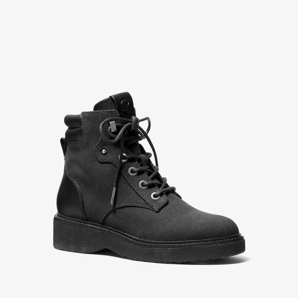 Michael kors Trudy Cotton Canvas Boot size: 8